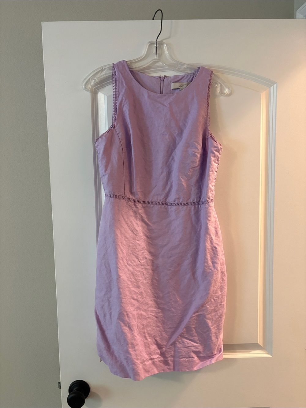 LOFT Lilac Sleeveless Sheath Dress
